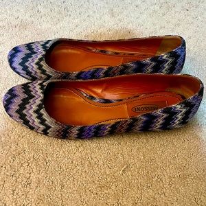 Missoni chevron flats